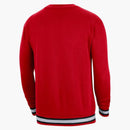 Nike Nba Chicago Bulls Courtside Crew Fleece Loose Fit Sweatshirt Red