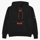 Nike Nba Chicago Bulls Courtside Fleece Loose Fit Hoodie Black