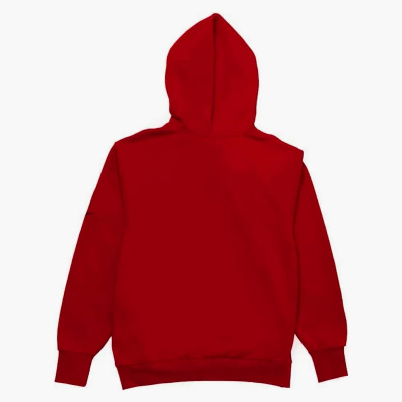 Nike Nba Chicago Bulls Courtside Fleece Loose Fit Hoodie Red