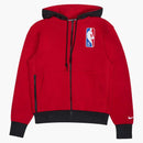 Nike Nba Chicago Bulls Courtside Full-zip Fleece Hoodie Red
