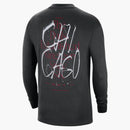 Nike Nba Chicago Bulls Cts Max 90 Loose Fit L/s T-shirt Black