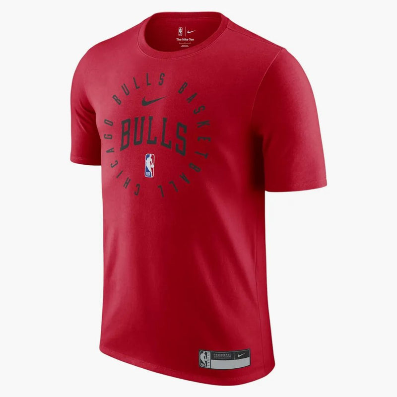 Nike Nba Chicago Bulls Dri-fit T-shirt Red/black