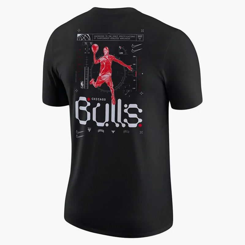 Nike Nba Chicago Bulls Max 90 Loose Fit T-shirt Black