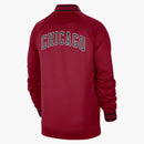 Nike Nba Chicago Bulls Showtime City Edition Dri-fit Jacket Dark Red