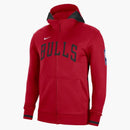 Nike Nba Chicago Bulls Showtime Dri-fit Full-zip Hoodie Red