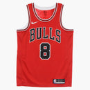 Nike Nba Chicago Bulls Zach Lavine Icon Edition Swingman Jersey Chicago Red/black/white