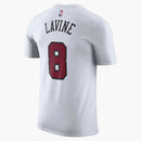 Nike Nba Chicago Bulls Zach Lavine T-shirt White/dark Red