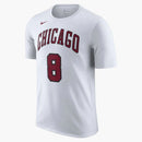 Nike Nba Chicago Bulls Zach Lavine T-shirt White/dark Red