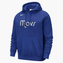 Nike Nba Dallas Mavericks Courtside Fleece Pullover Hoodie Blue