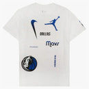 Nike Nba Dallas Mavericks Courtside Statement Loose Fit T-shirt White/blue