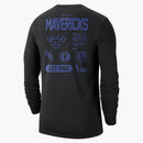 Nike Nba Dallas Mavericks Long Sleeve T-shirt Black