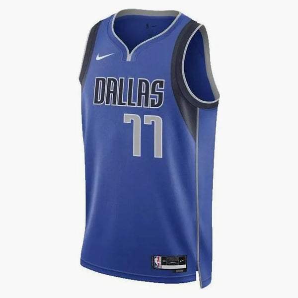 Nike Nba Dallas Mavericks Luka Doncic Icon Edition Swingman Dri-fit Jersey Blue