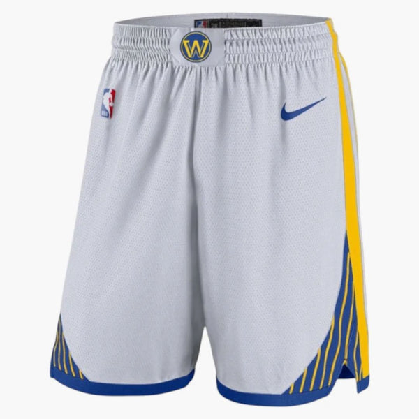 Nike Nba Golden State Warriors Association Edition Swingman Shorts White/yellow