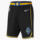 Nike Nba Golden State Warriors City Edition Dri-fit Swingman Shorts Black