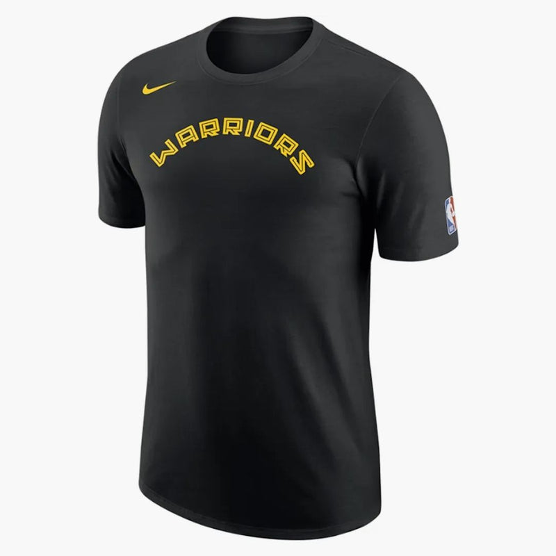 Nike Nba Golden State Warriors City Edition T-shirt Black/yellow
