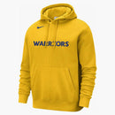 Nike Nba Golden State Warriors Courtside Fleece Pullover Hoodie Yellow