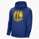 Nike Nba Golden State Warriors Essential Fleece Pullover Loose Fit Hoodie Blue/yellow