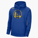 Nike Nba Golden State Warriors Fleece Pullover Hoodie Blue