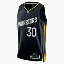 Nike Nba Golden State Warriors Icon Edition Stephen Curry Swingman Jersey Black/rush Blue