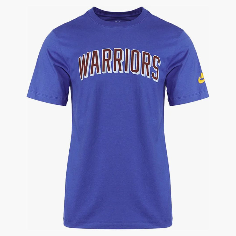 Nike Nba Golden State Warriors Logo T-shirt Blue