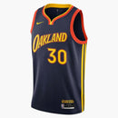 Nike NBA Golden State Warriors Oakland 2021/22 Stephen Curry City Edition Swingman Jersey College Navy/Team Orange