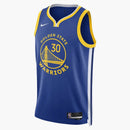 Nike NBA Golden State Warriors Stephen Curry Icon Edition Dri-Fit Jersey Blue/White/Yellow