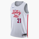 Nike Nba Joel Embiid Philadelphia 76ers City Edition 2022 Swingman Jersey White/chicago Red