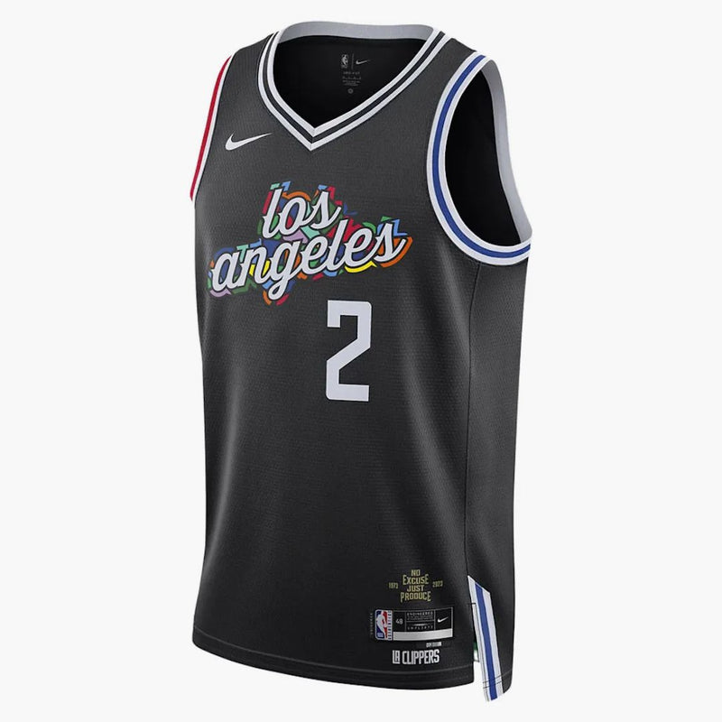 Nike nba la Clipper Kawhi Leonard Dri-Fit Jersey Black