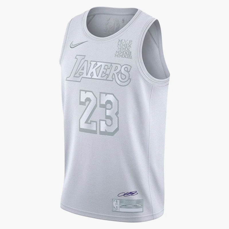 Nike NBA LA LAKERS MVP LeBron James 23 Authentic Swingman Jersey White