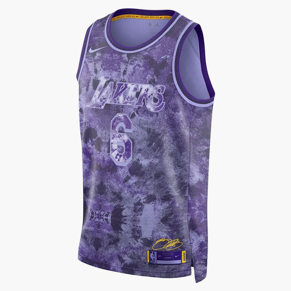 Nike NBA LeBron James Los Angeles Lakers 2022/23 Serie Seleziona Pulse viola Jersey