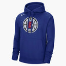 Nike Nba Los Angeles Clippers Fleece Pullover Hoodie Blue