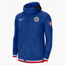 Nike Nba Los Angeles Clippers Showtime Dri-fit Full-zip Hoodie Blue
