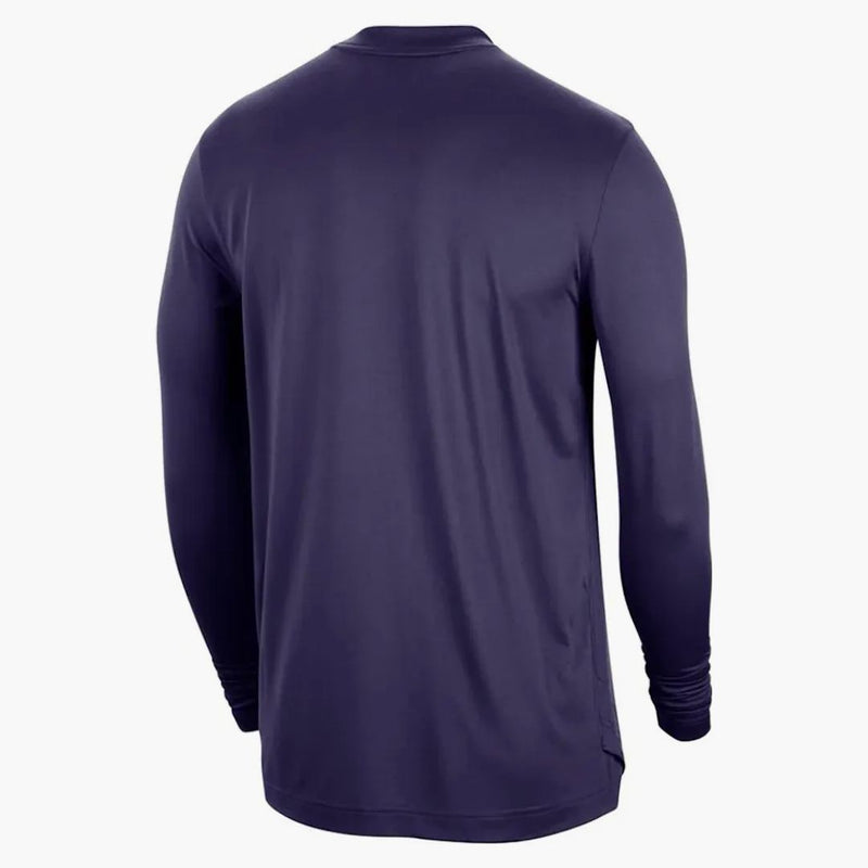 Nike Nba Los Angeles Lakers City Edition Dri-fit Loose Fit L/s T-shirt Purple