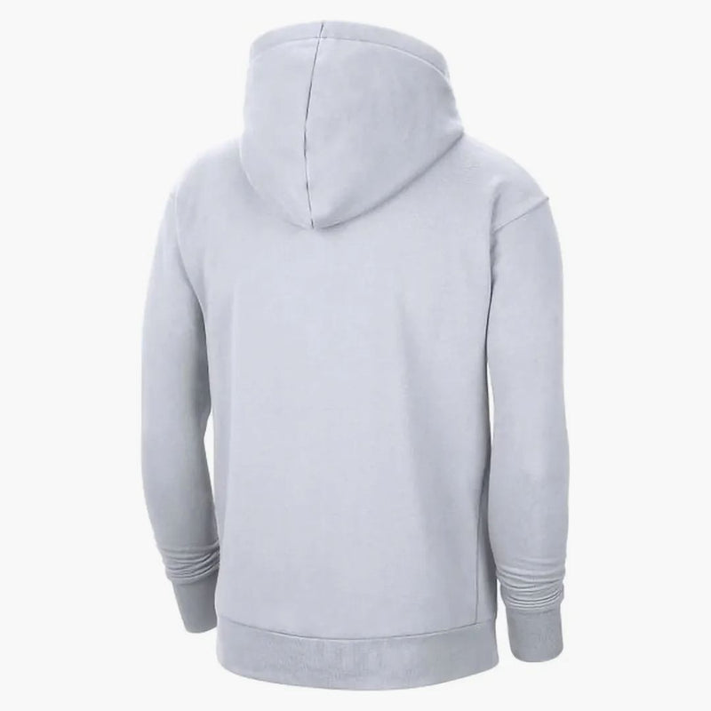 Nike Nba Los Angeles Lakers City Edition Fleece Pullover Loose Fit Hoodie White