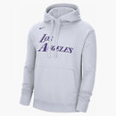 Nike Nba Los Angeles Lakers City Edition Fleece Pullover Loose Fit Hoodie White