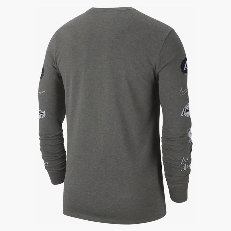 Nike Nba Los Angeles Lakers City Edition L/s T-shirt Grey