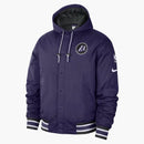 Nike Nba Los Angeles Lakers Courtside City Edition Full-snap Loose Fit Jacket Purple/white/black