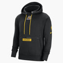 Nike Nba Los Angeles Lakers Courtside Fleece Loose Fit Hoodie Black