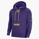 Nike Nba Los Angeles Lakers Courtside Fleece Loose Fit Hoodie Purple