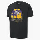 Nike Nba Los Angeles Lakers Courtside Max 90 T-shirt Black