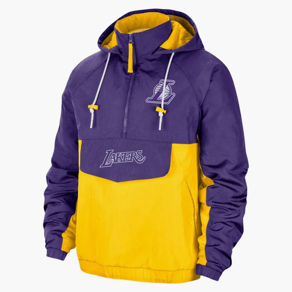Nike Nba Los Angeles Lakers Courtside Premium Jacket Field Purple/amarillo/white