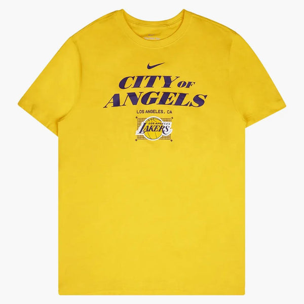 Nike Nba Los Angeles Lakers Courtside T-shirt Yellow/purple