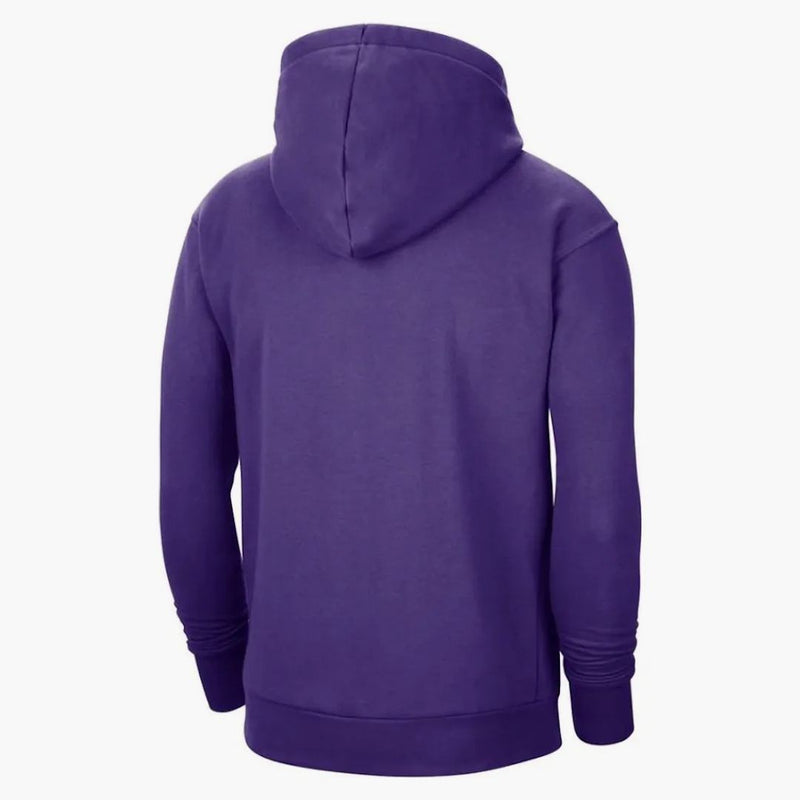 Nike Nba Los Angeles Lakers Essentials Fleece Pullover Loose Fit Hoodie Purple/yellow