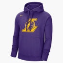 Nike Nba Los Angeles Lakers Essentials Fleece Pullover Loose Fit Hoodie Purple/yellow