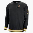 Nike Nba Los Angeles Lakers Fleece Loose Fit Sweatshirt Black