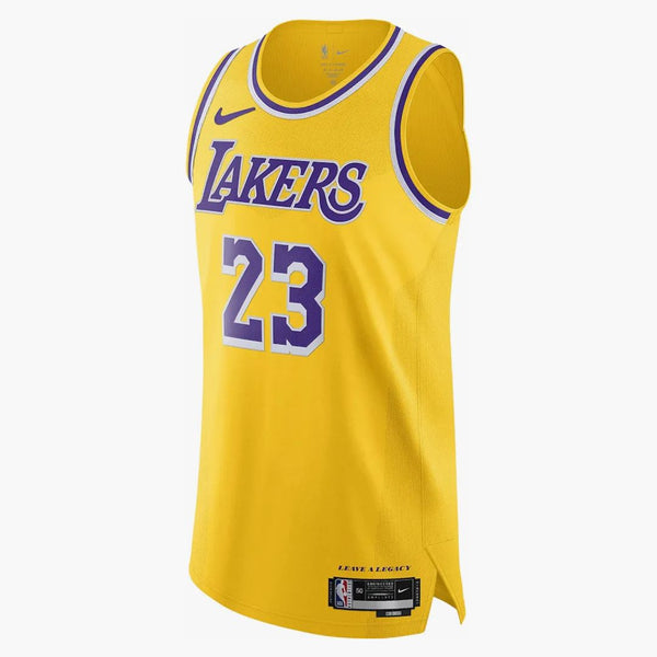 Nike Nba Los Angeles Lakers Icon Edition 2022/23 Dri-fit Adv Authentic Jersey Amarillo Yellow