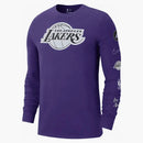 Nike Nba Los Angeles Lakers L/s T-shirt Purple/white