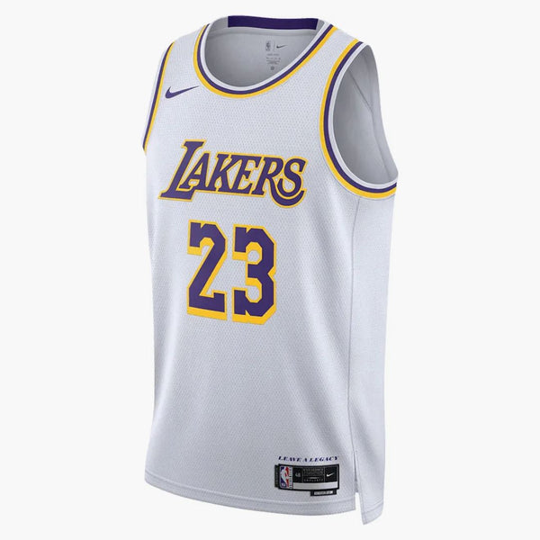 Nike NBA Los Angeles Lakers LeBron James Association Edition Swingman Dri-Fit Jersey White