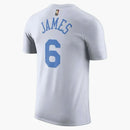 Nike Nba Los Angeles Lakers Lebron James T-shirt White/light Blue