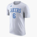 Nike Nba Los Angeles Lakers Lebron James T-shirt White/light Blue